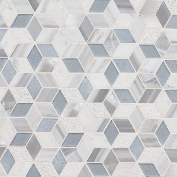 Harlow Cube Pattern Mosaic Tile  