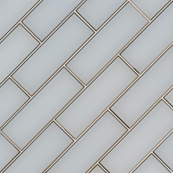 Ice Bevel Glass Tile 4x12  