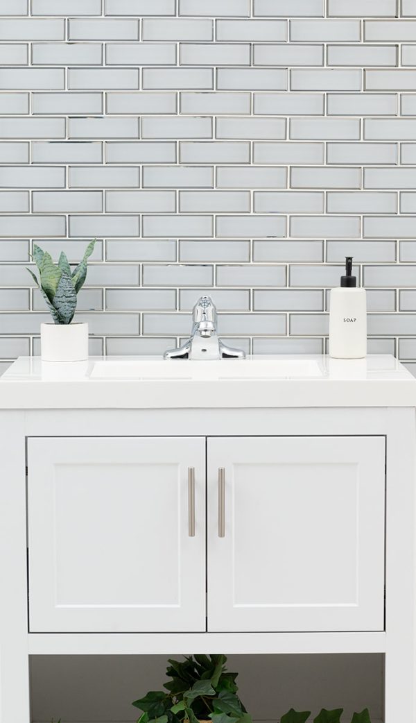 Ice Bevel Subway Tile 2x6  