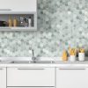 Icelandic Green 2” Hexagon Mosaic Tile  