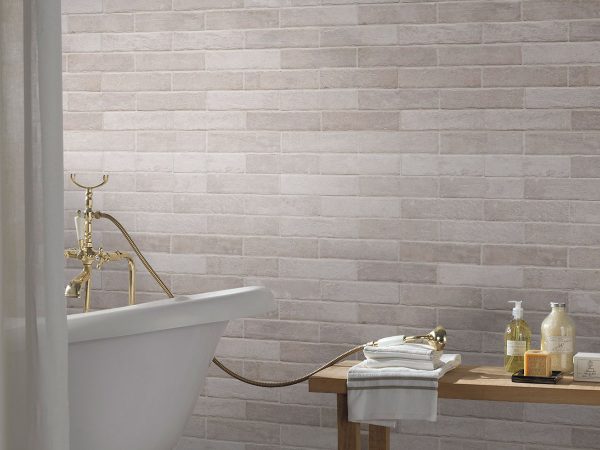 BRICKSTONE IVORY 2X10 BRICK TILE BRICKSTONE IVORY 2X10 BRICK TILE