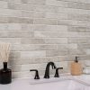 BRICKSTONE IVORY 2X10 BRICK TILE BRICKSTONE IVORY 2X10 BRICK TILE