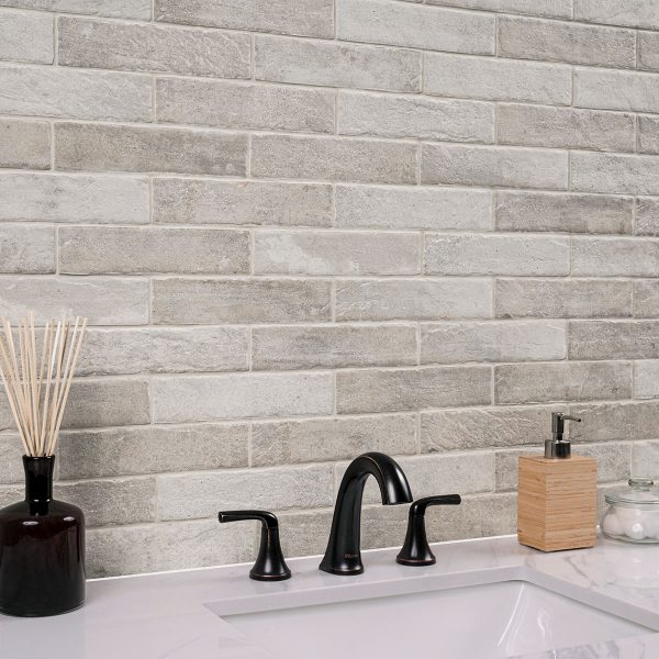 BRICKSTONE IVORY 2X10 BRICK TILE BRICKSTONE IVORY 2X10 BRICK TILE