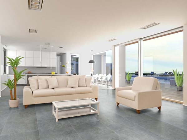 Lunar Silver Porcelain Tile  