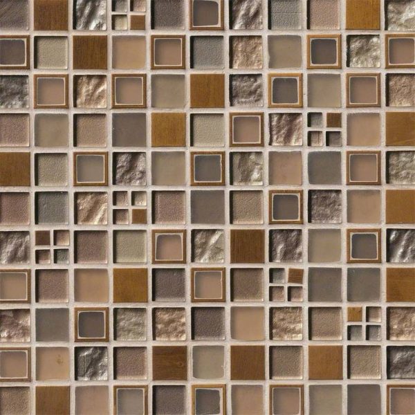 Manhattan Blend Glass & Metal Tile Manhattan Blend Glass & Metal Tile