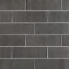 Metallic Gray Glass Subway Tile 4x12  