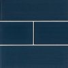 Midnight Glass Subway Tile 4x12  