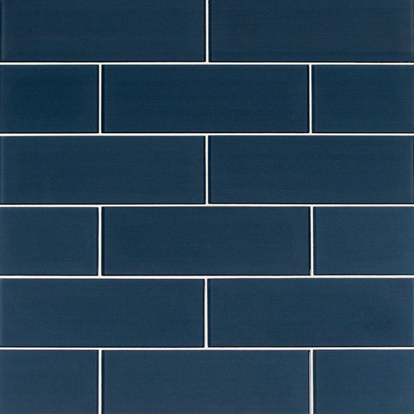 Midnight Glass Subway Tile 4x12  