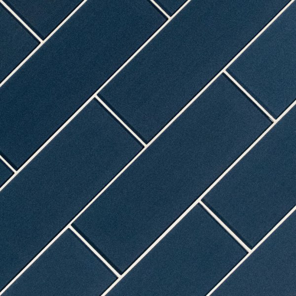 Midnight Glass Subway Tile 4x12  