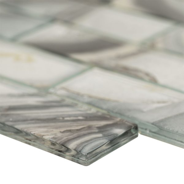 Midnight Agate 2x6 Subway Glass  