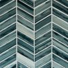 Midnight Blue Ombre' Chevron Tile  