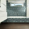 Midnight Blue Ombre' Chevron Tile  