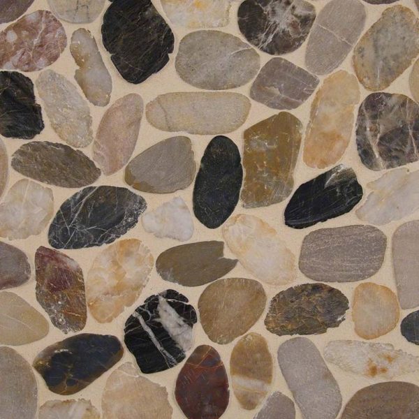 Mix River Pebbles Pattern Tile  