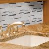 Moderno Blanco Glass & Metal Tile  