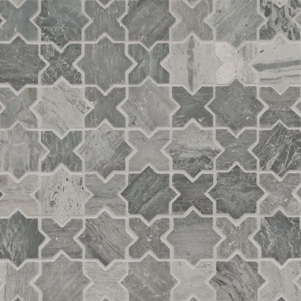 Montague Blue Oak Pattern Tile  