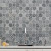 Montague Blue Oak Pattern Tile  