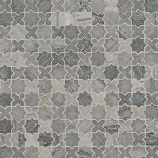 Montague Blue Oak Pattern Tile  