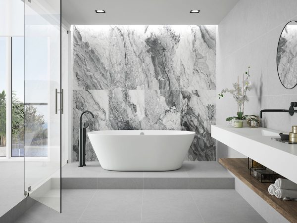 Onda Gray Porcelain Tile  
