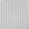 Penny Round Bianco Matte Tile  