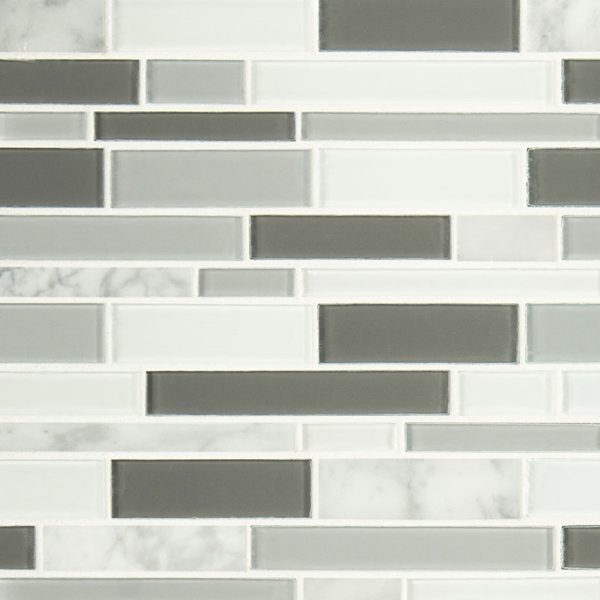 Positano Interlocking Stone & Glass Tile  