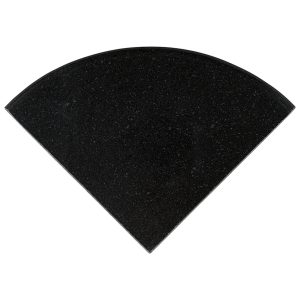 Premium Black 9" Radius Cornershelf Polished  