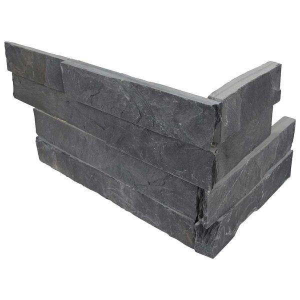 Premium Black Stacked Stone  
