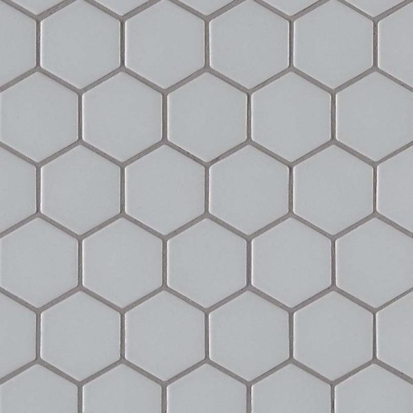 Retro Hexo Gray Matte Tile  