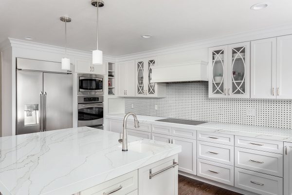 White & Black Basketweave Tile  