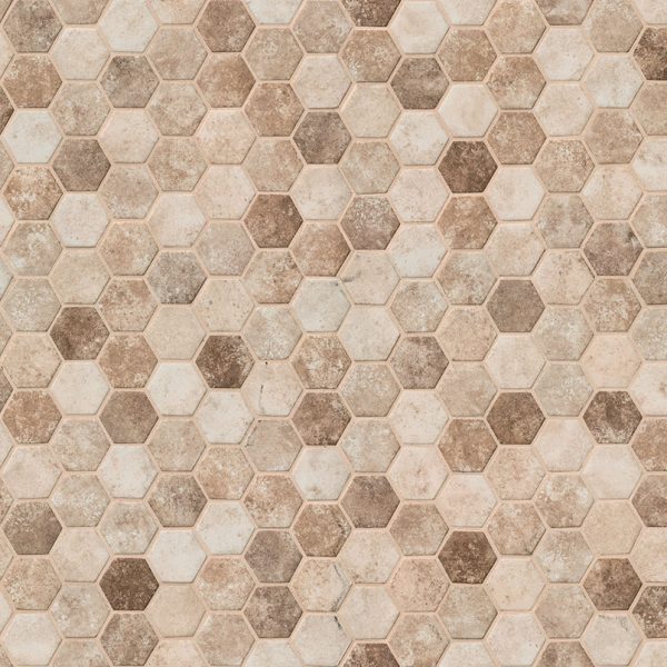 Sandhills Hexagon Mosaic Tile  
