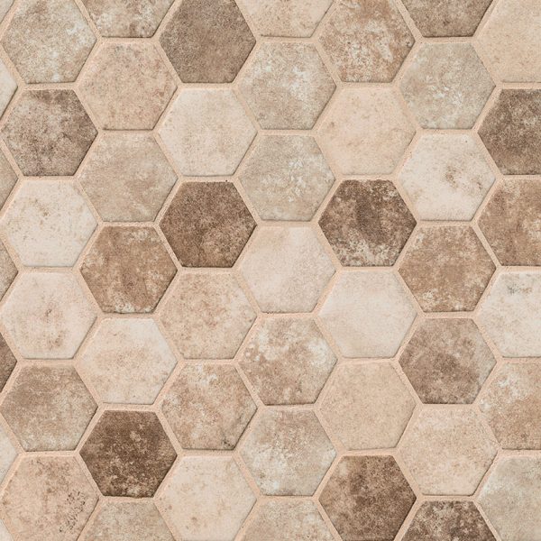Sandhills Hexagon Mosaic Tile  