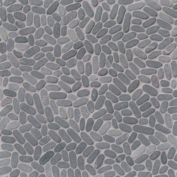Sliced Coal Pebbles Mosaic  