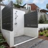 Sliced Coal Pebbles Mosaic  