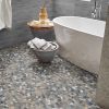 Sliced Rainforest Pebbles Mosaic  