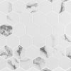 Statuario Marble Look Hexagon Tile  