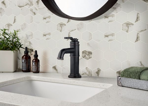 Statuario Marble Look Hexagon Tile  