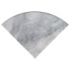 Turkish Carrara 18" Radial Corner Shelf  