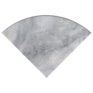 Turkish Carrara 18" Radial Corner Shelf  