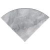 Turkish Carrara 9" Radius Polished Cornershelf  
