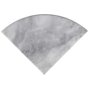 Turkish Carrara 9" Radius Polished Cornershelf  