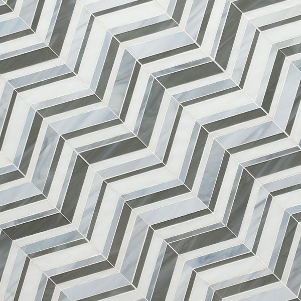 Urban Wave Lapis Glass Tile  