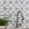 Verdant Green Geometrica Pattern Pol  
