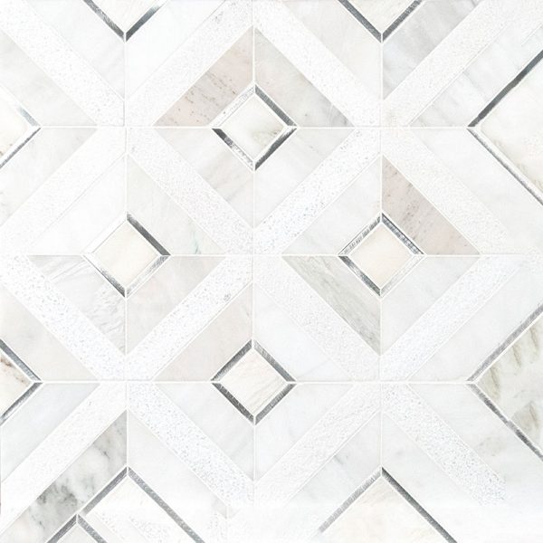 Verona Silver Pattern Backsplash Tile  