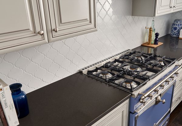 Whisper White Arabesque Tile  