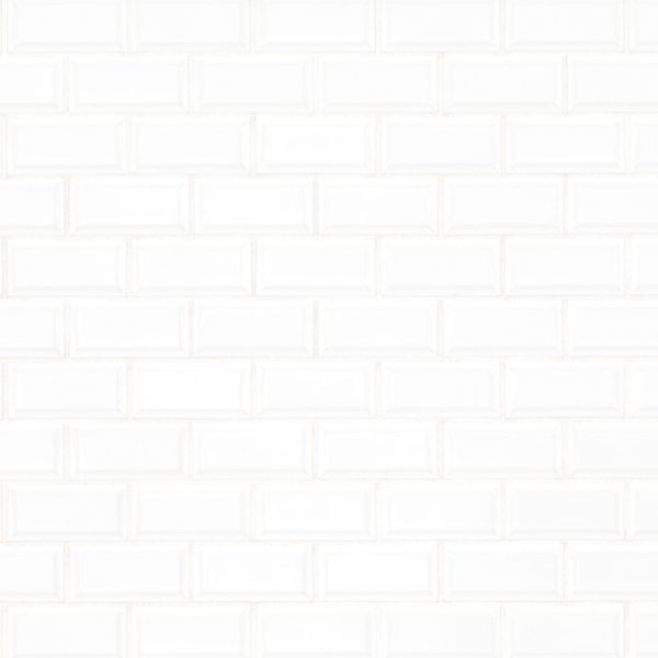 White 2X4 Beveled Glossy  