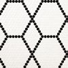White And Black Hive Pattern Matte  