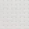 White And Gray Matte Basketweave Tile  
