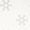 White And Gray Mod Petal Pattern Matte  