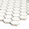 White And Gray Mod Petal Pattern Matte  