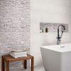 Domino White Porcelain Tile  