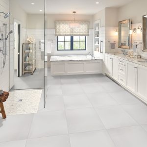 Domino White Porcelain Tile  